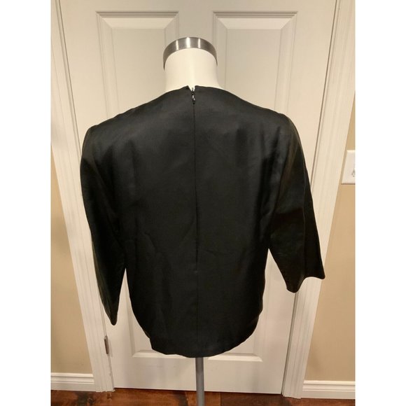 By Malene Birger 'MB Darling' Black Leather Top, Size S (US) 36 (EU) - Picture 6 of 9